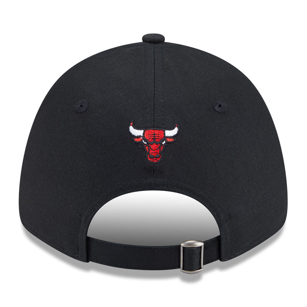 chicago bulls mix league cross panels black 9forty adjustable cap back angle