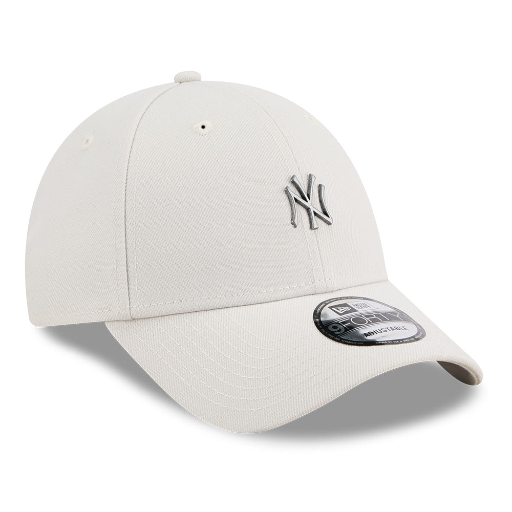 new york yankees rough mini metal badge ss26 vintage stone 9forty adjustable cap logo and print