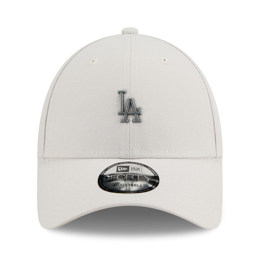 los angeles dodgers rough mini metal badge ss26 vintage stone 9forty adjustable cap opposite