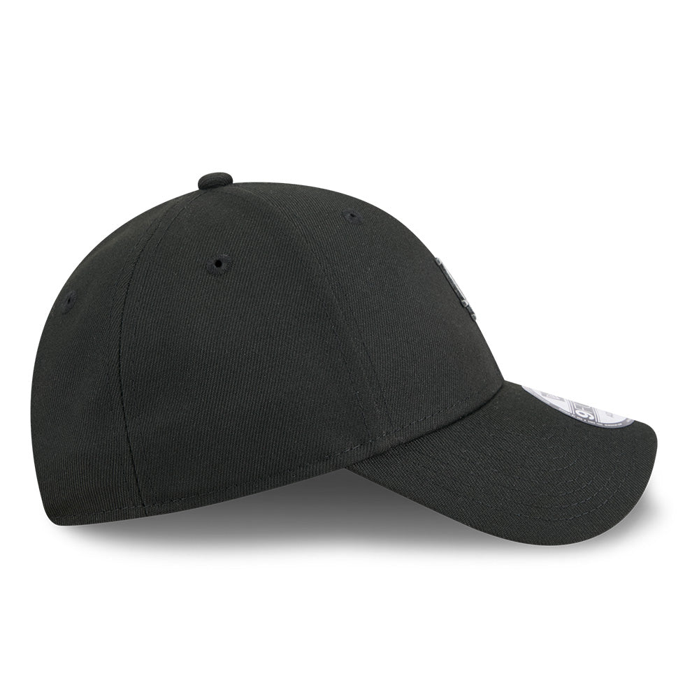 los angeles dodgers rough mini metal badge ss26 black 9forty adjustable cap other side