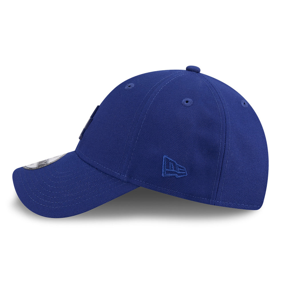new era los angeles dodgers metal badge ss26 dark royal 9forty adjustable cap side