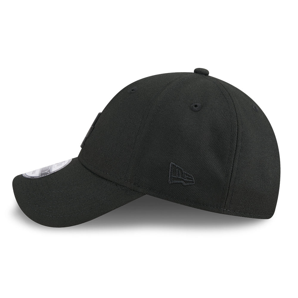 new era los angeles dodgers metal badge ss26 black 9forty adjustable cap side
