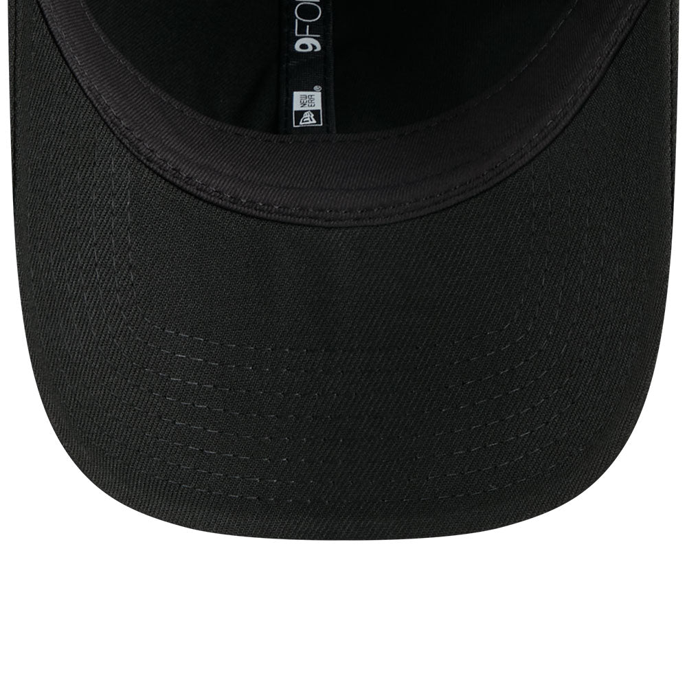 new era los angeles dodgers metal badge ss26 black 9forty adjustable cap detail and color
