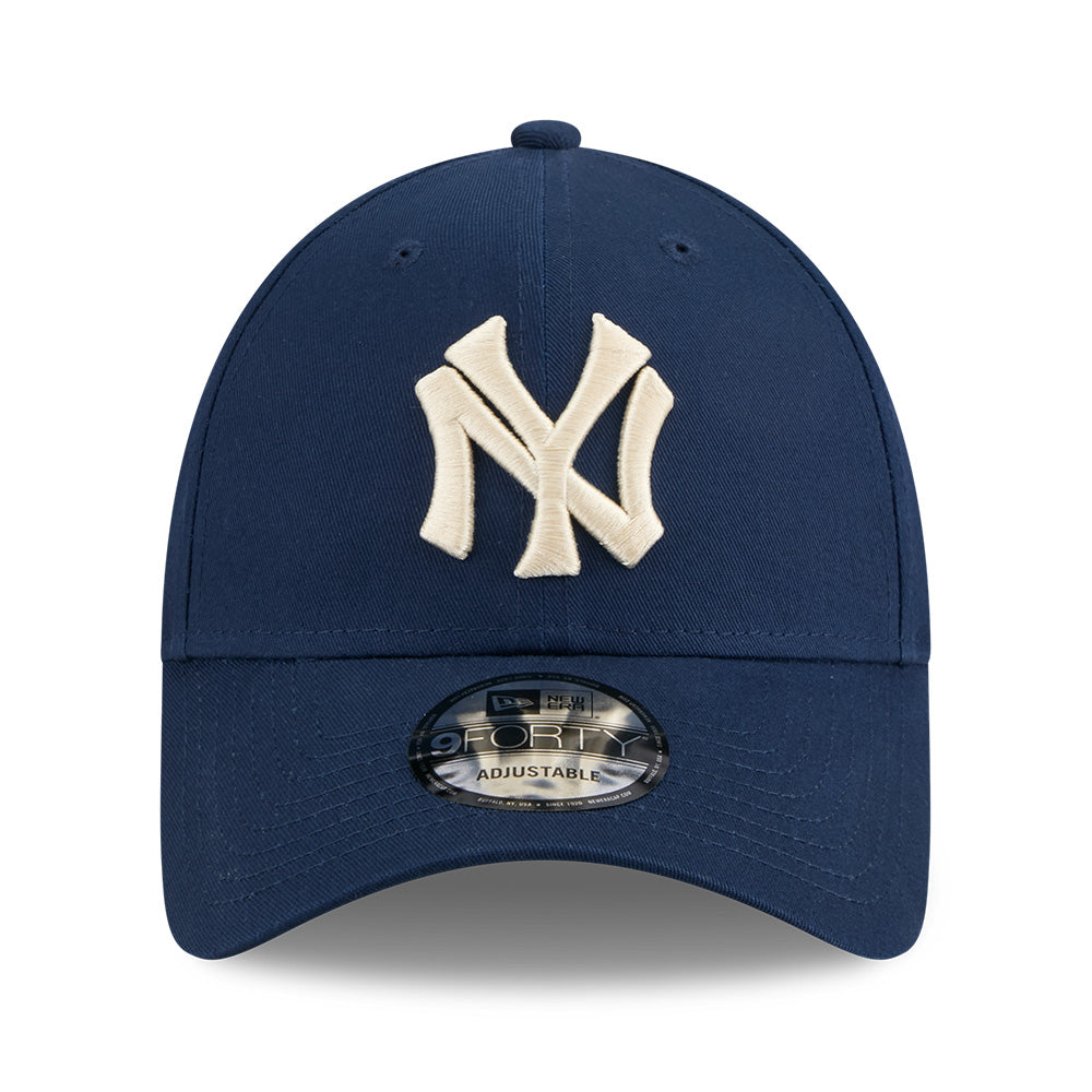 new era new york yankees league mix game day oceanside blue 9forty adjustable cap logo and print