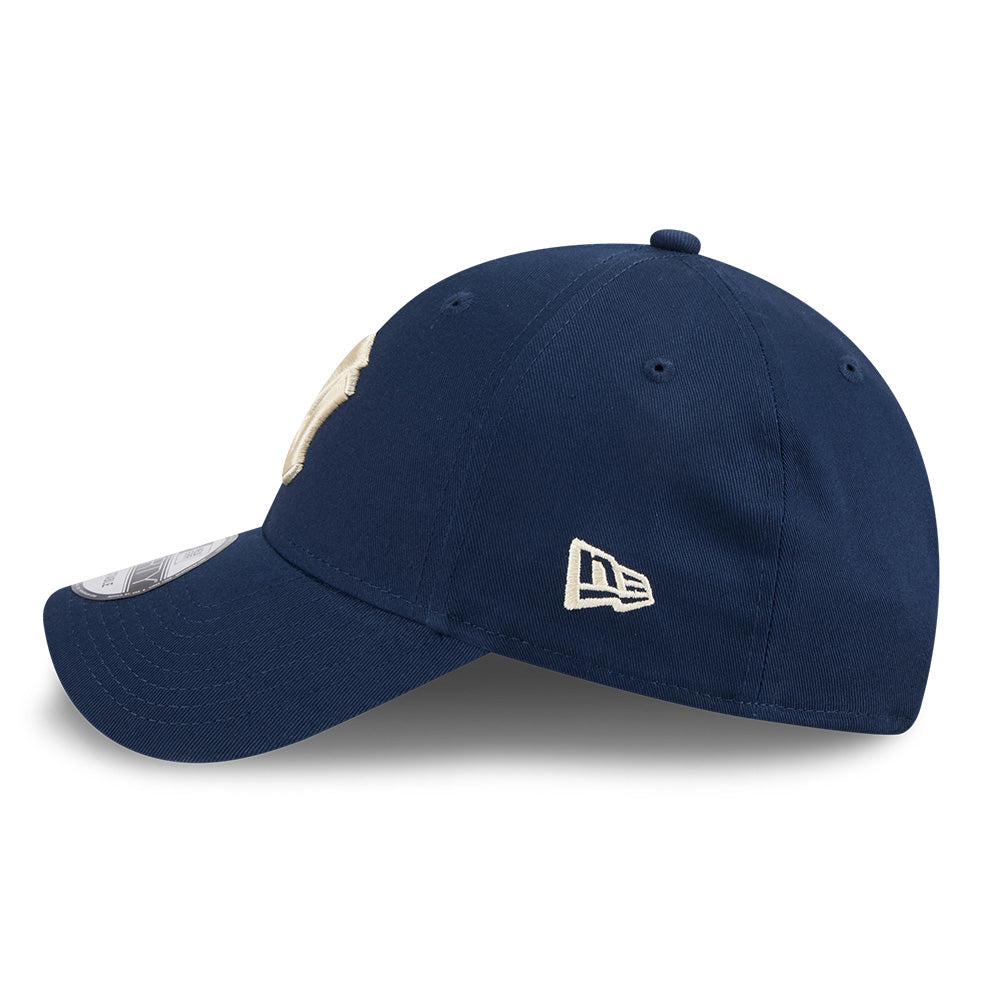 new era new york yankees league mix game day oceanside blue 9forty adjustable cap opposite side or other angle view