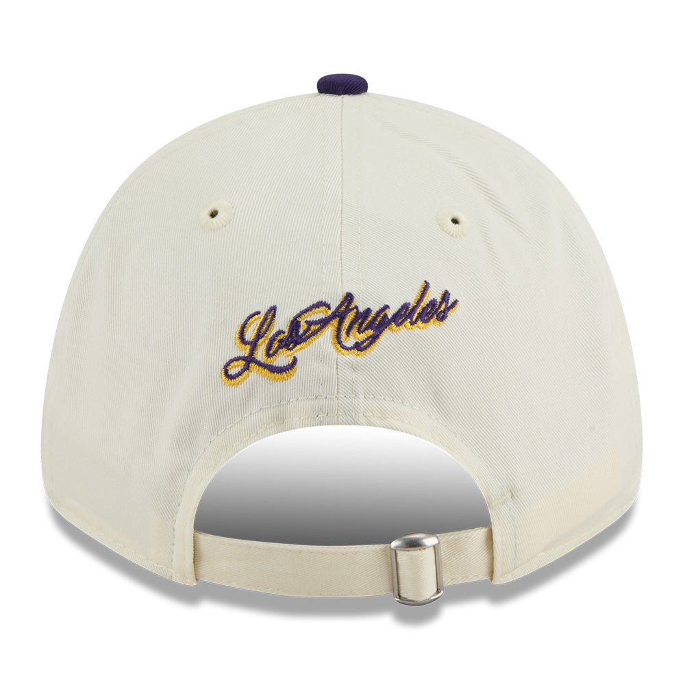 new era los angeles lakers league mix game day chrome white purple 9forty adjustable cap opposite