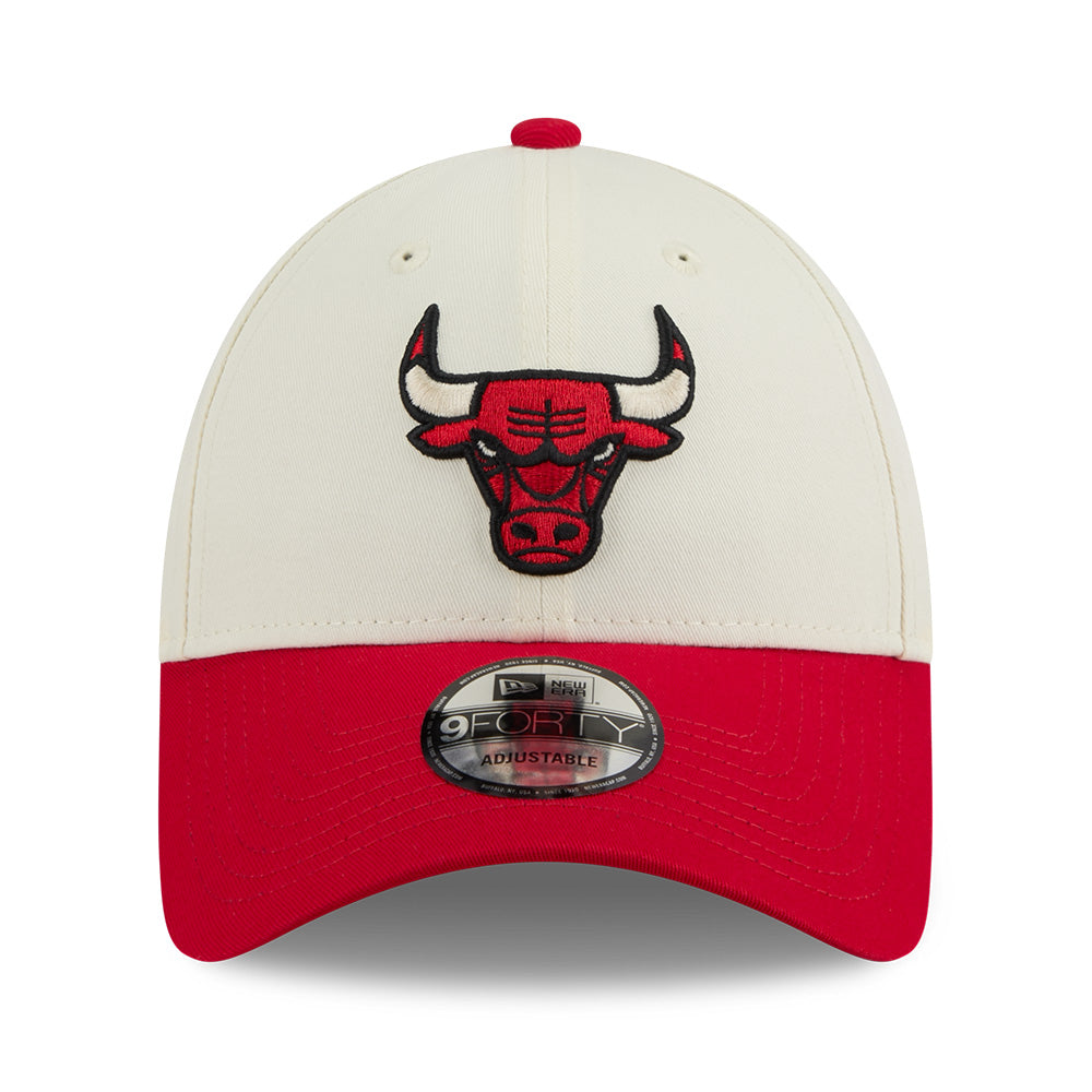 new era chicago bulls league mix game day chrome white red 9forty adjustable cap logo and print