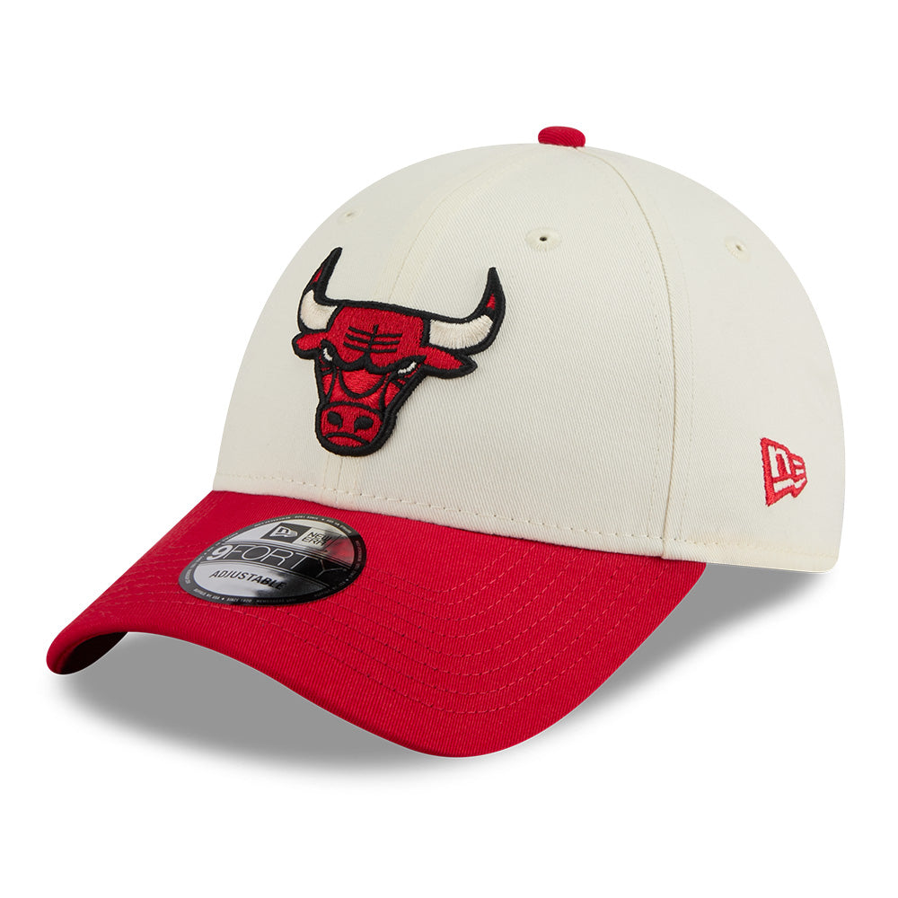 new era chicago bulls league mix game day chrome white red 9forty adjustable cap side