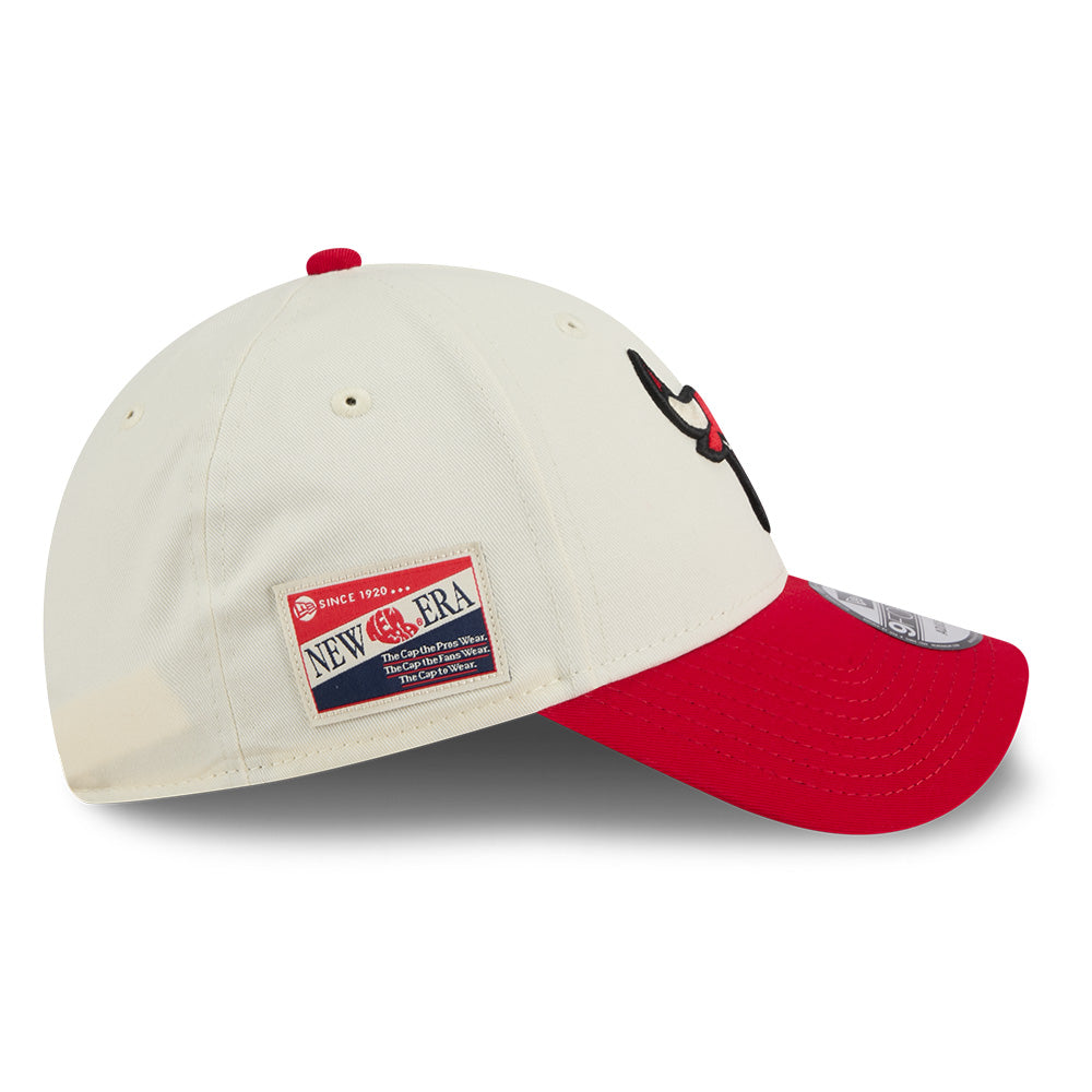new era chicago bulls league mix game day chrome white red 9forty adjustable cap angle