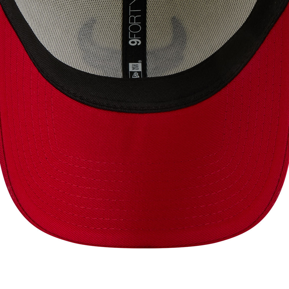 new era chicago bulls league mix game day chrome white red 9forty adjustable cap detail and color