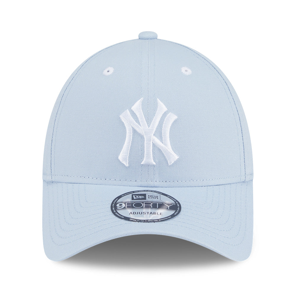 new era new york yankees color era ss26 soft blue 9forty adjustable cap opposite