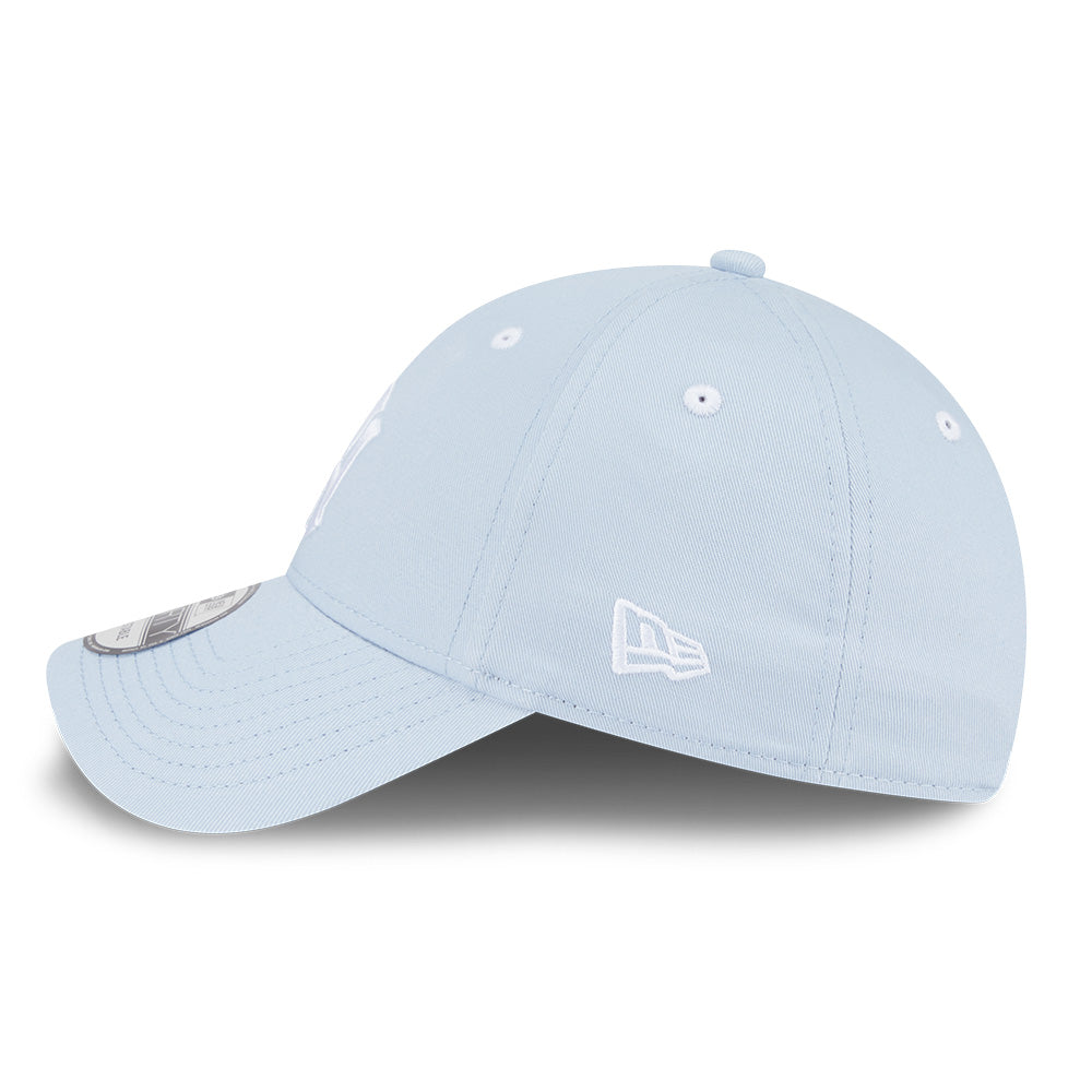 new era new york yankees color era ss26 soft blue 9forty adjustable cap side