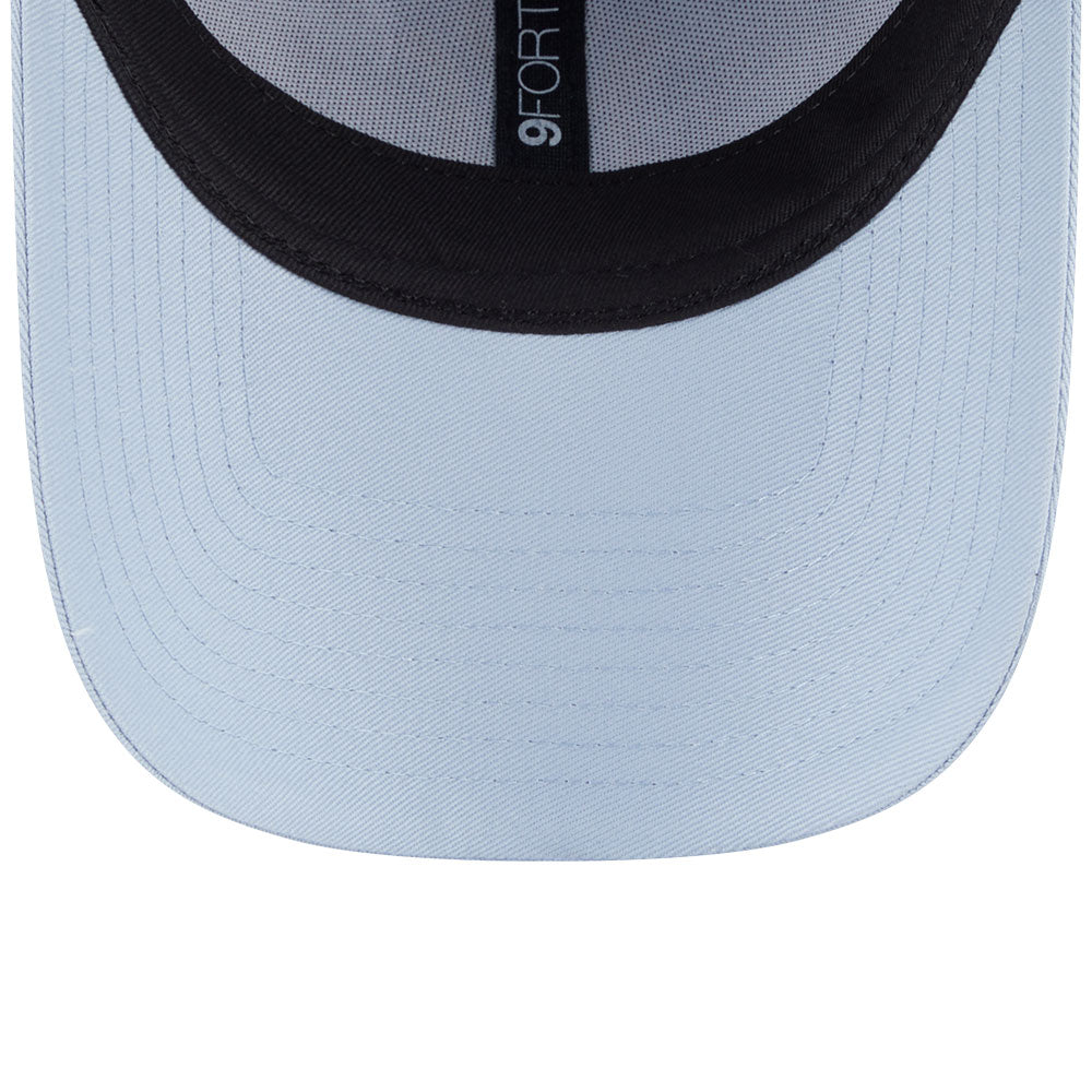 new era new york yankees color era ss26 soft blue 9forty adjustable cap detail and color