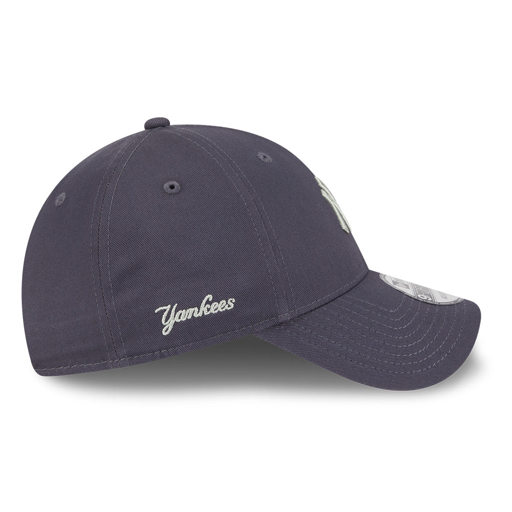 new york yankees color era ss26 graphite 9forty adjustable cap other side