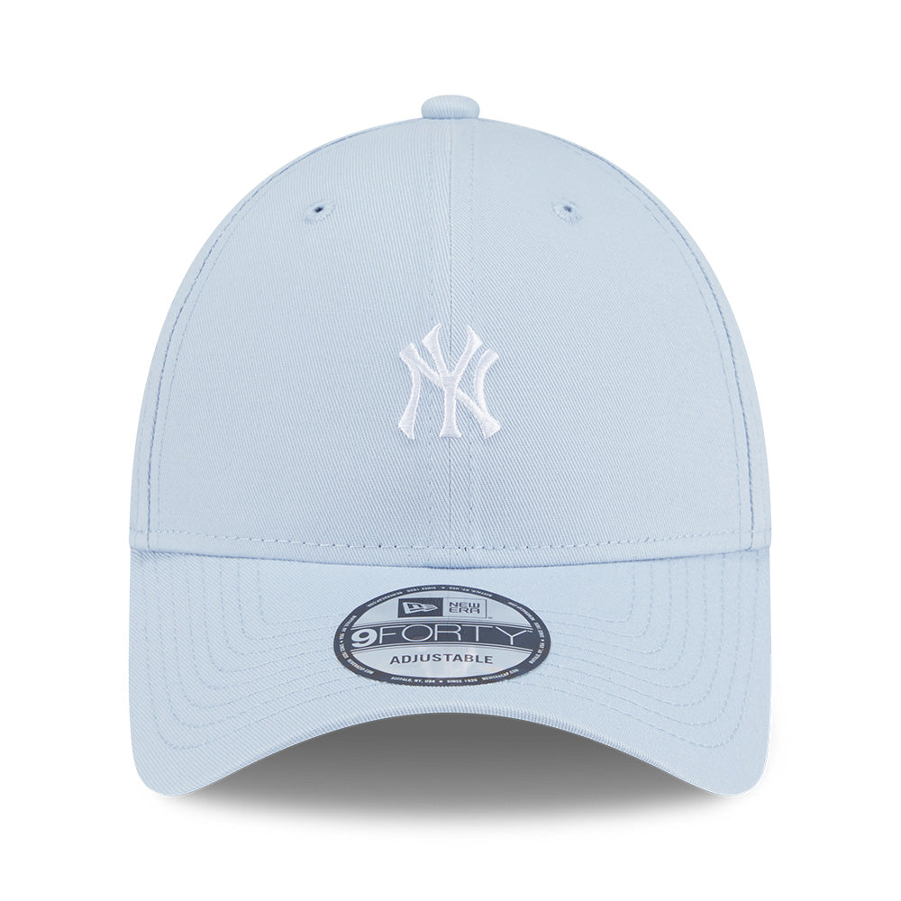 new era new york yankees mini logo color era ss26 soft blue 9forty adjustable cap opposite