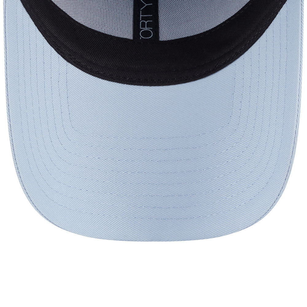 new era new york yankees mini logo color era ss26 soft blue 9forty adjustable cap detail and color