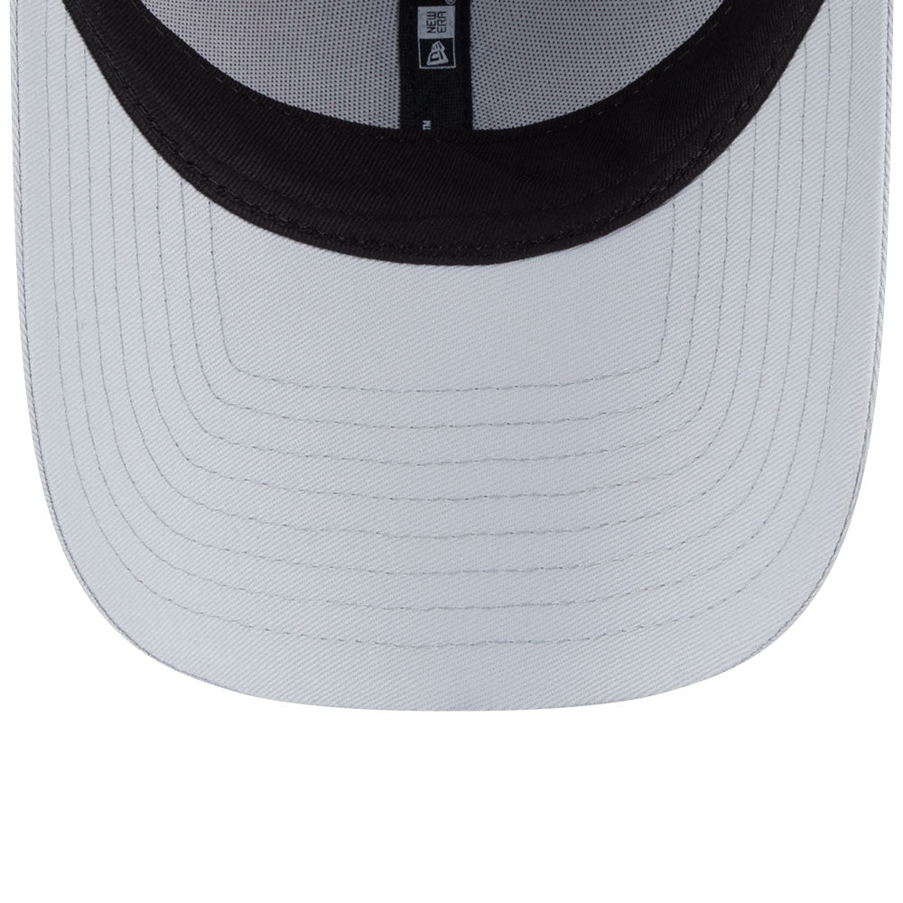 new era new york yankees mini logo color era ss26 silver snow 9forty adjustable cap detail and color