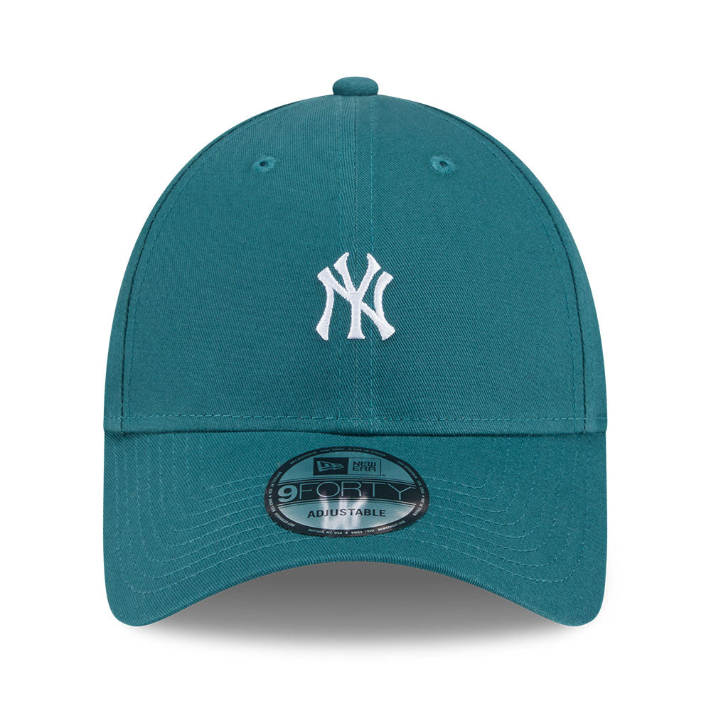 new era new york yankees mini logo color era ss26 pine needle green 9forty adjustable cap opposite