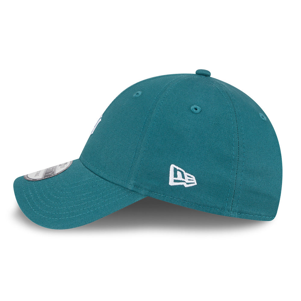 new era new york yankees mini logo color era ss26 pine needle green 9forty adjustable cap side