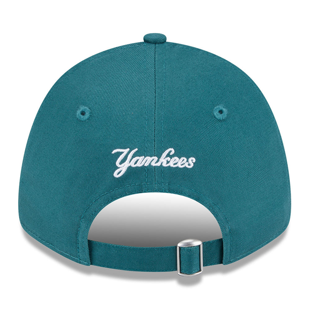 new era new york yankees mini logo color era ss26 pine needle green 9forty adjustable cap angle