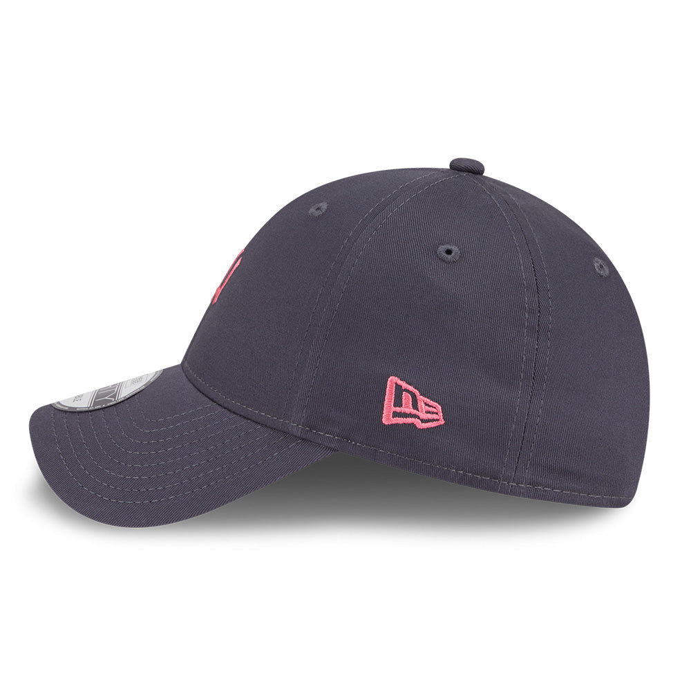 new york yankees mini logo color era ss26 graphite 9forty adjustable cap other side