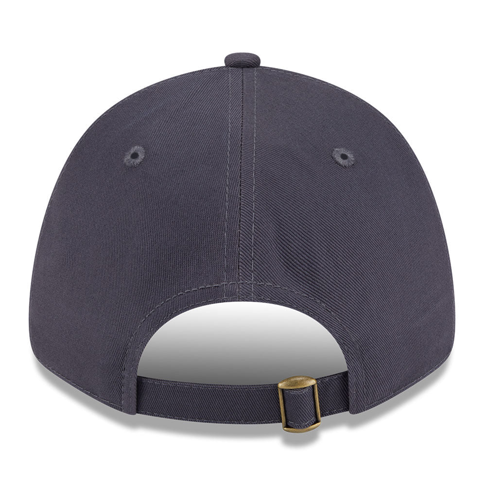 new york yankees mini logo color era ss26 graphite 9forty adjustable cap detail and color