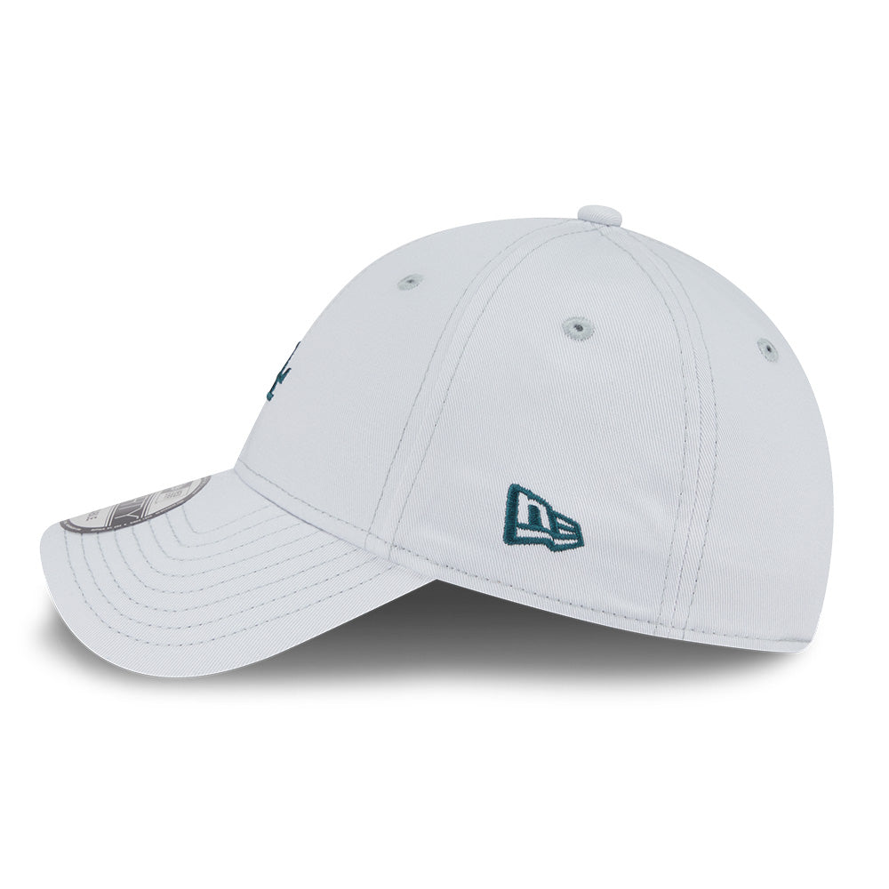 new era los angeles dodgers mini logo color era ss26 silver snow 9forty adjustable cap side