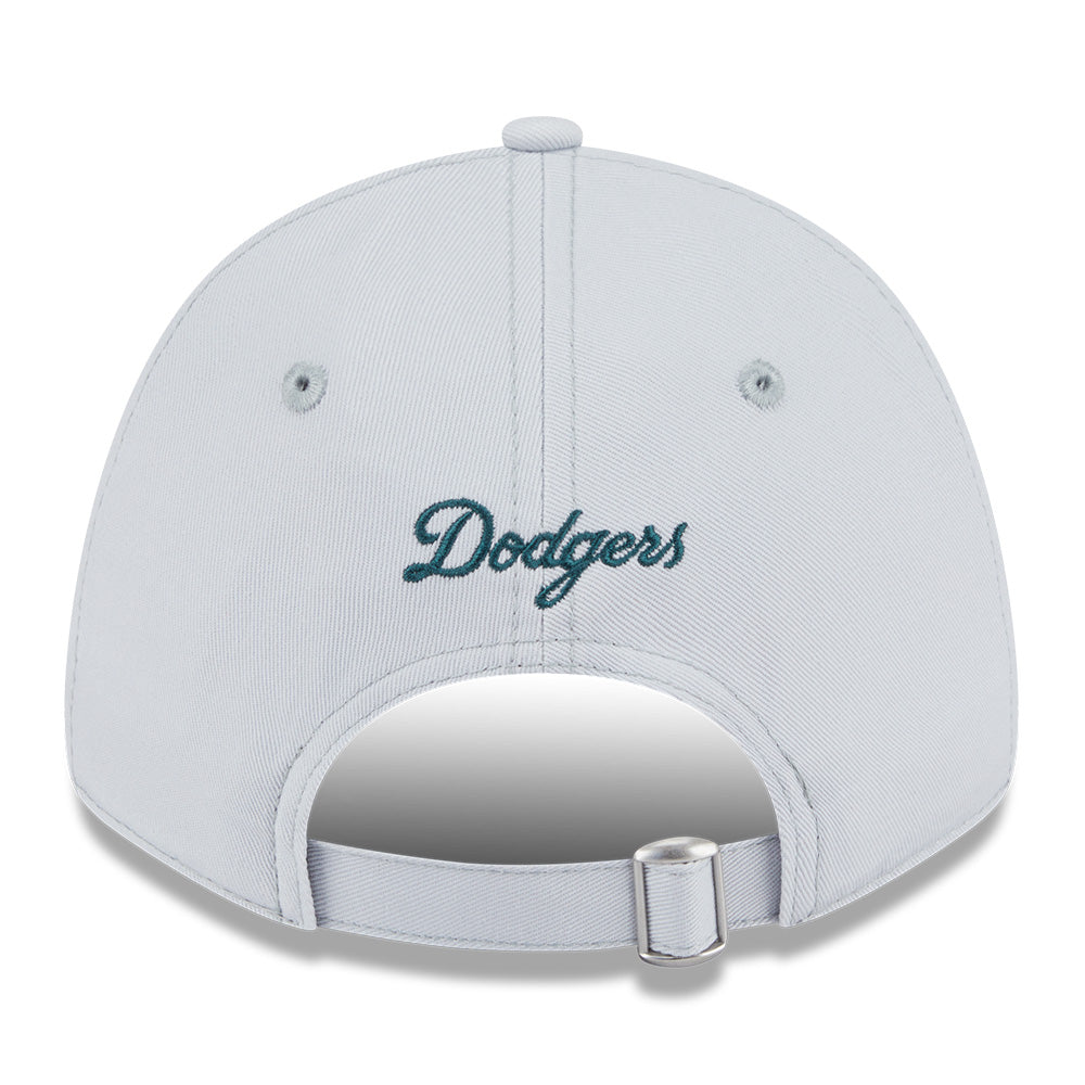new era los angeles dodgers mini logo color era ss26 silver snow 9forty adjustable cap angle