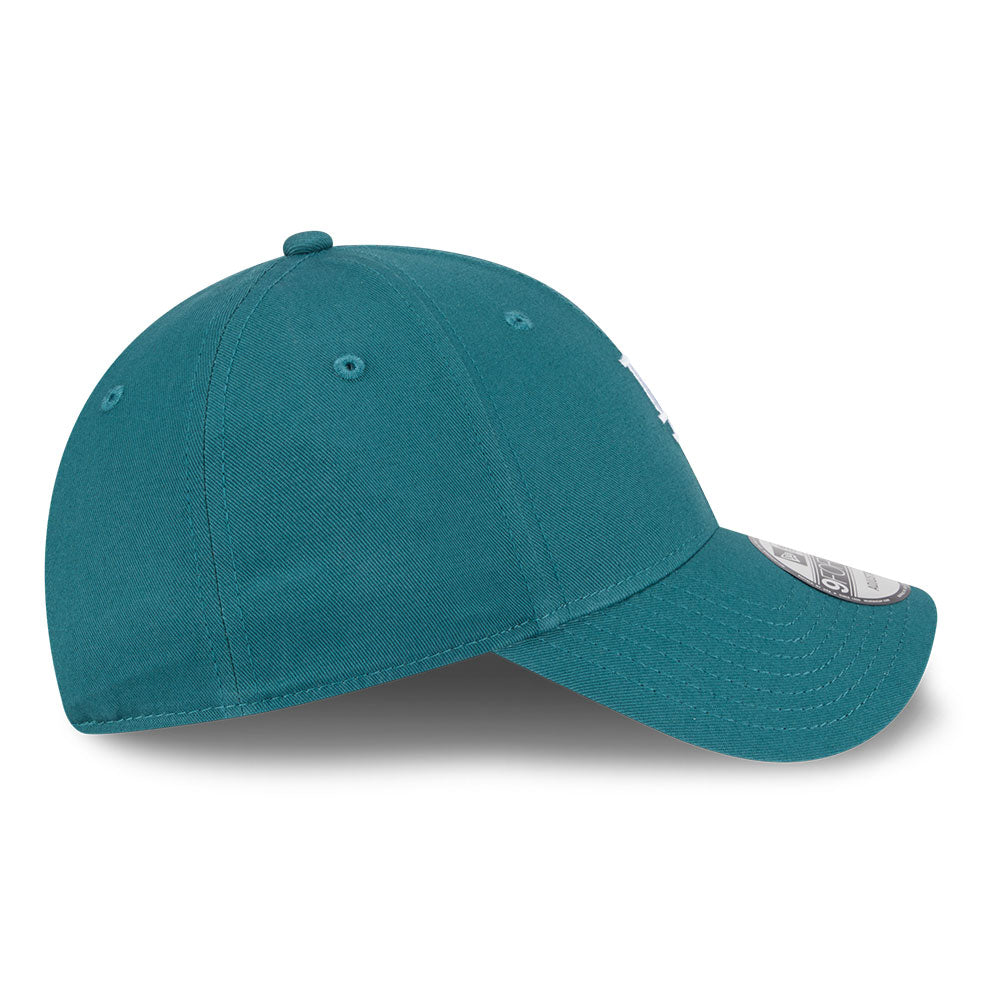 new era los angeles dodgers mini logo color era ss26 pine needle green 9forty adjustable cap opposite side or other angle view