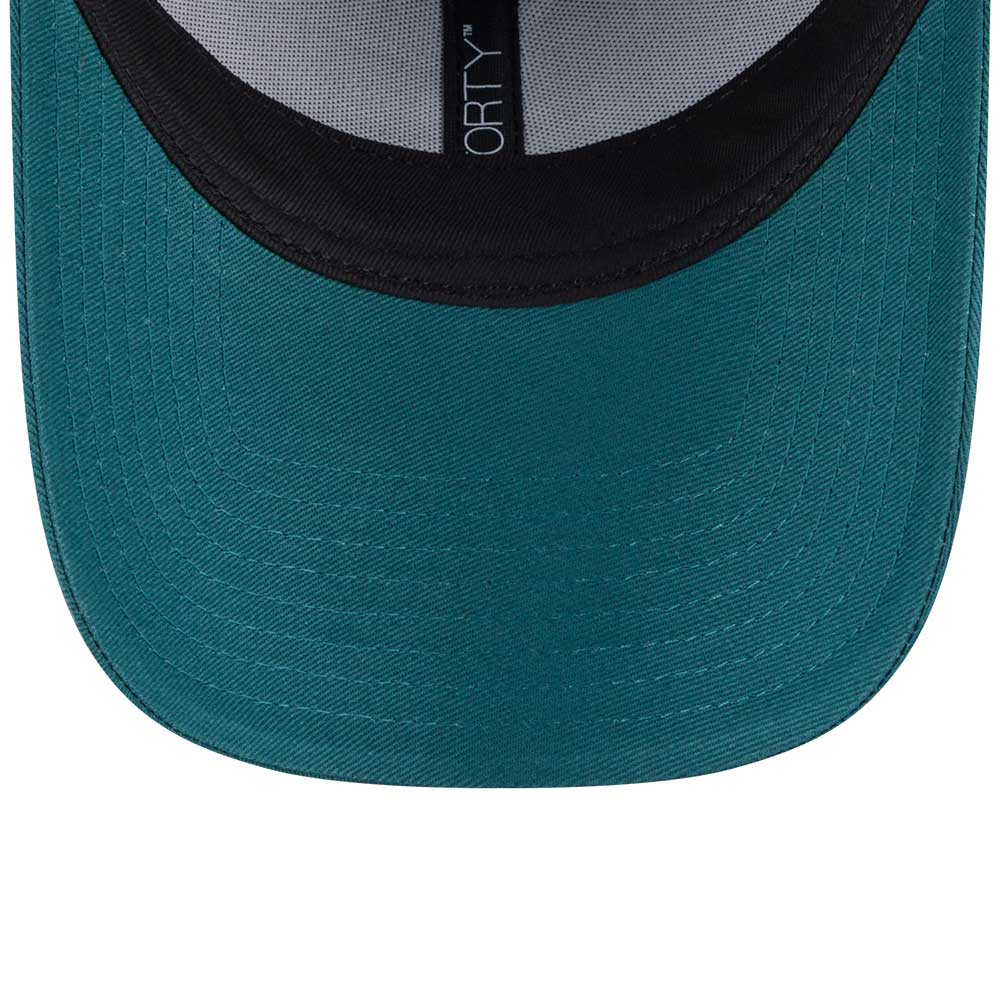 new era los angeles dodgers mini logo color era ss26 pine needle green 9forty adjustable cap detail and color
