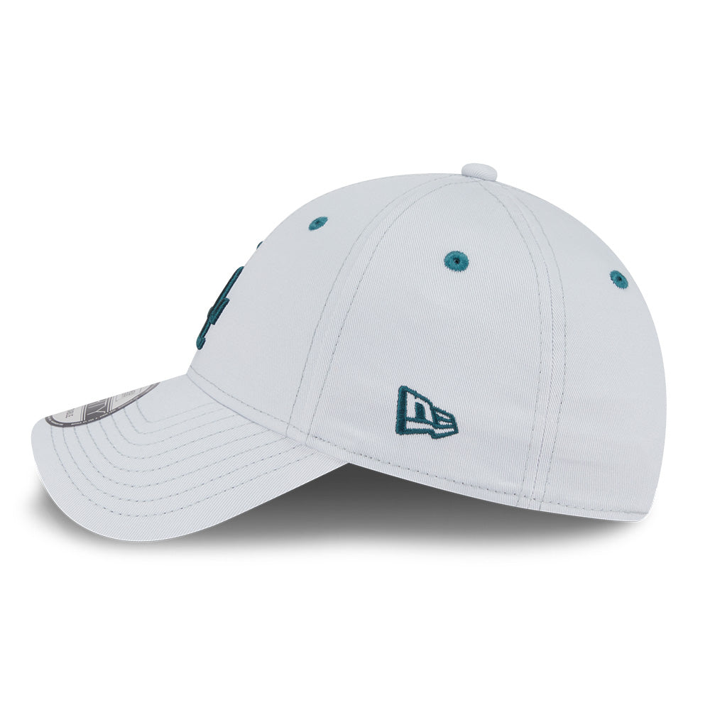 new era los angeles dodgers color era ss26 silver snow 9forty adjustable cap logo and print