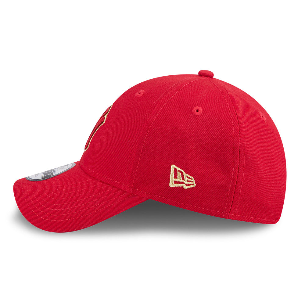 new york yankees cny red pack ss26 scarlet 9forty adjustable cap side