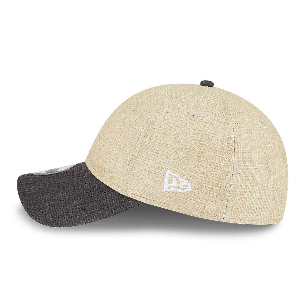New Era Raffia Stone Black 9TWENTY Adjustable Cap