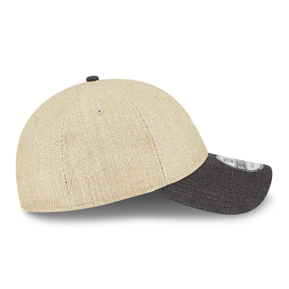 New Era Raffia Stone Black 9TWENTY Adjustable Cap