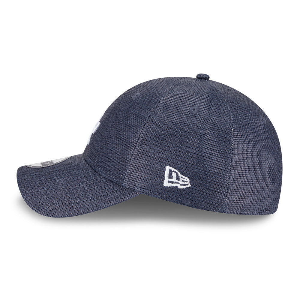 new era los angeles dodgers raffia navy 9twenty adjustable cap side