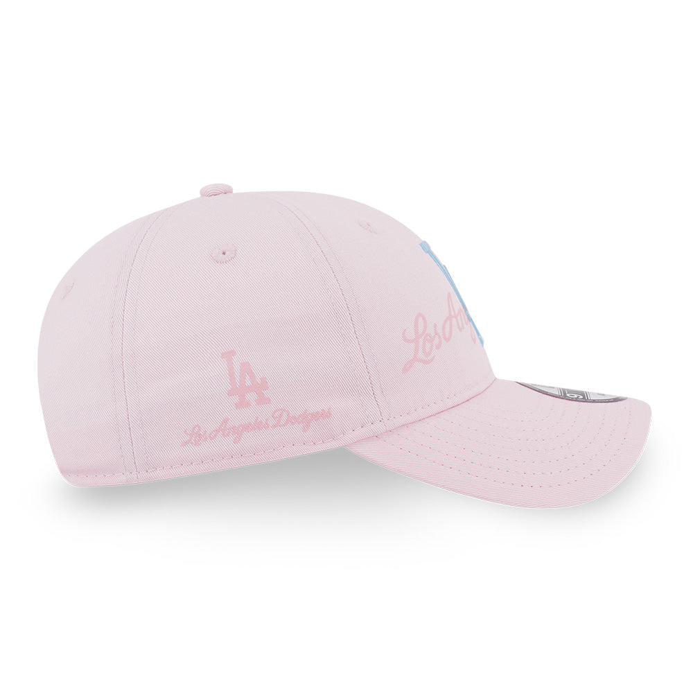 new era los angeles dodgers jelly pack pink 9twenty adjustable cap logo and print