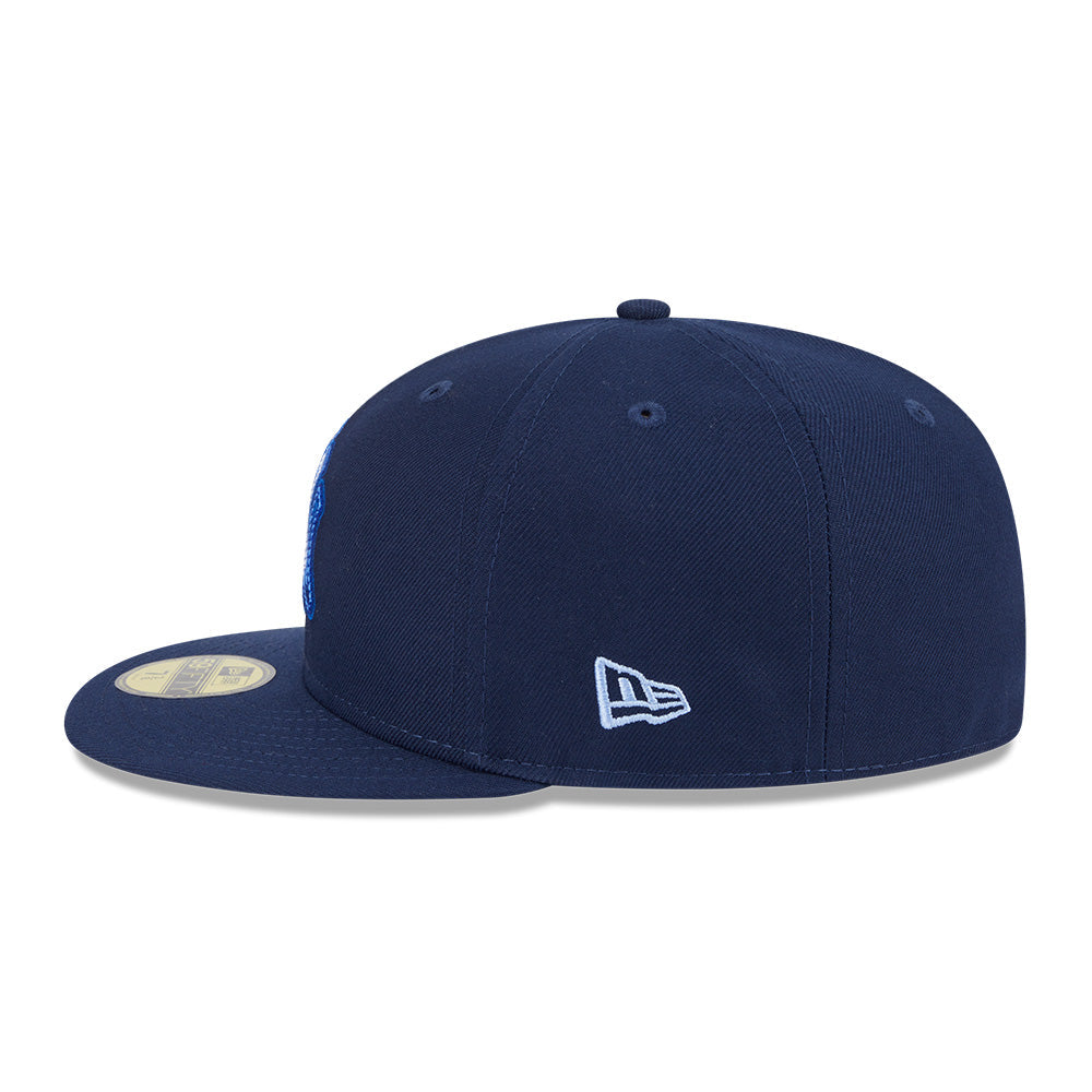 new era new york yankees 5950 pack neon glow oceanside blue 59fifty fitted cap opposite side or other angle view
