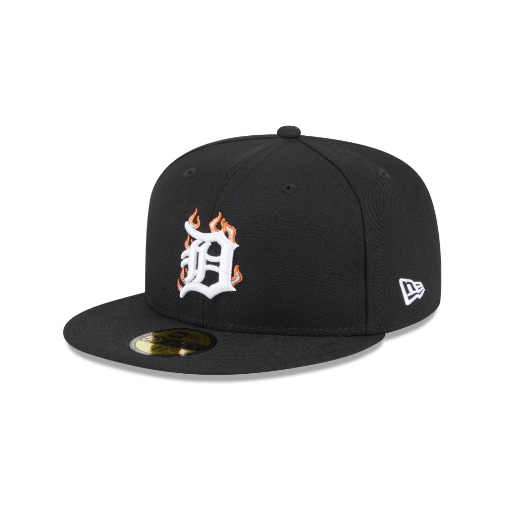 Black baseball cap with a logo on a white background