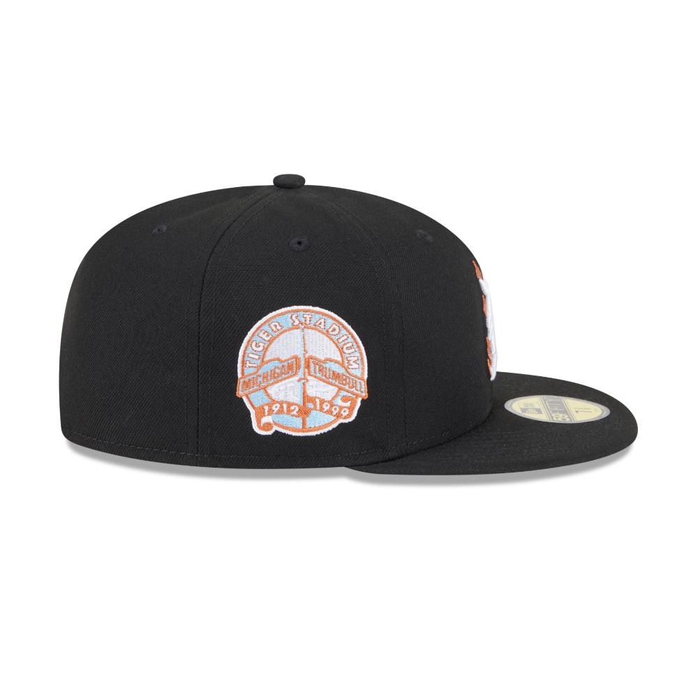 A black New Era 59FIFTY fitted baseball cap featuring a circular Chicago 1987 World Series patch on the front and a gold New Era sticker on the brim, set against a plain white background.