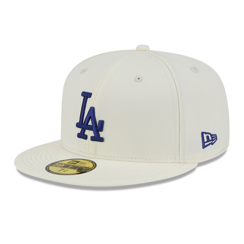 los angeles dodgers 5950 pack city series chrome white 59fifty fitted cap side