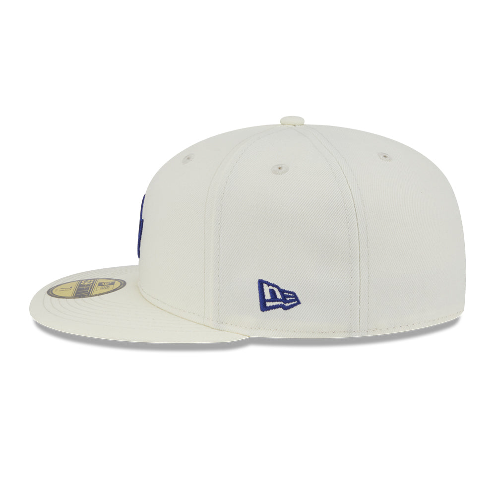 los angeles dodgers 5950 pack city series chrome white 59fifty fitted cap other side