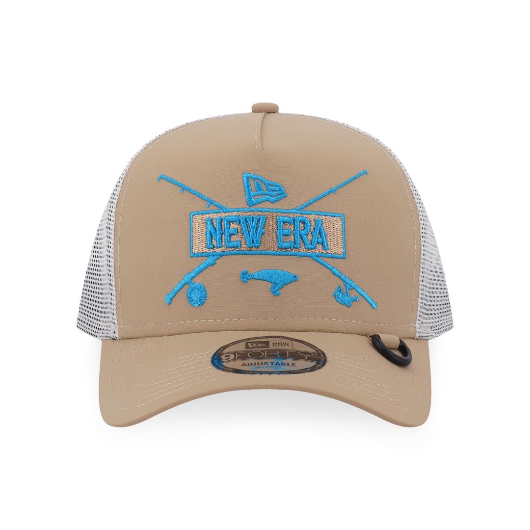 New Era Outdoor Fishing Khaki 9FORTY A-Frame Trucker Cap