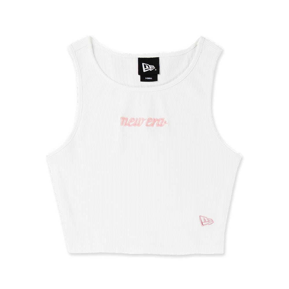 Script Jelly Pack SS26 White Women Tank Top