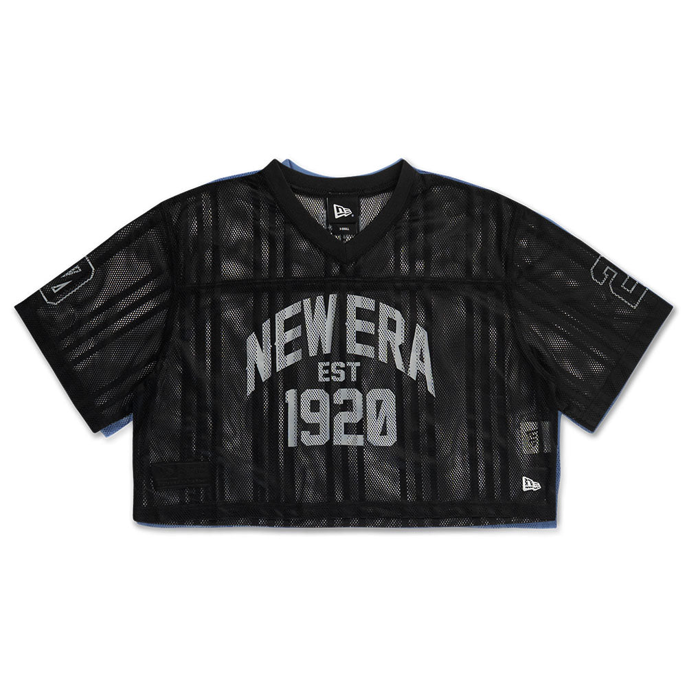 1920 Wordmark Street Archived Black Women Crop American Football Jersey