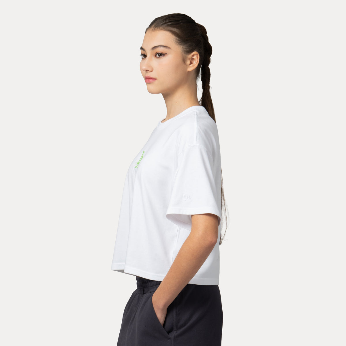 Los Angeles Dodgers Jelly Pack SS26 White Women Short Sleeve Boxy T-Shirt