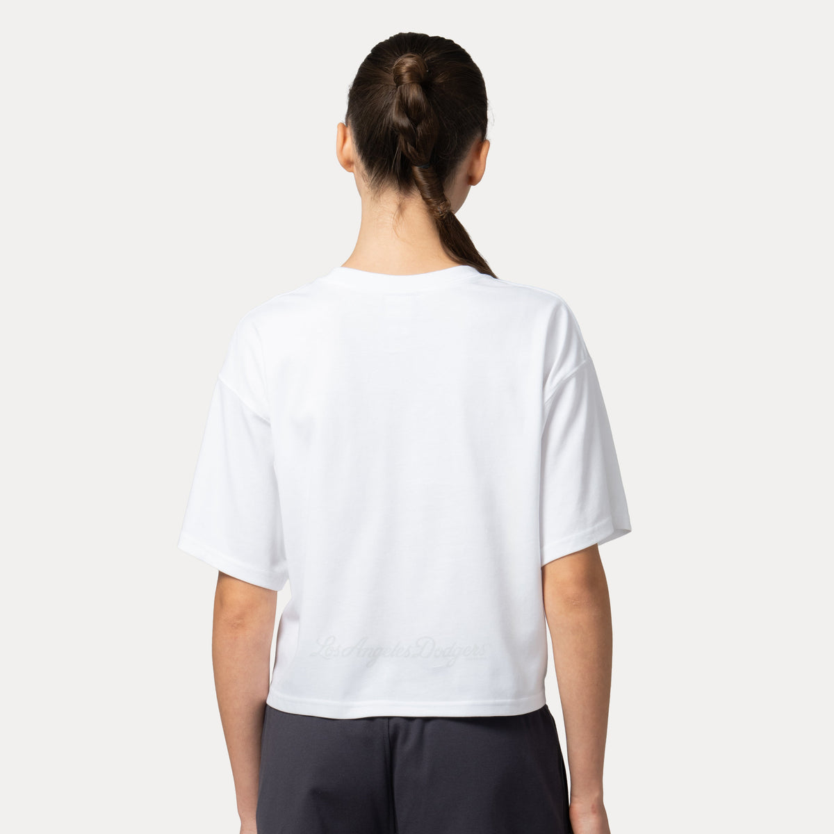 Los Angeles Dodgers Jelly Pack SS26 White Women Short Sleeve Boxy T-Shirt
