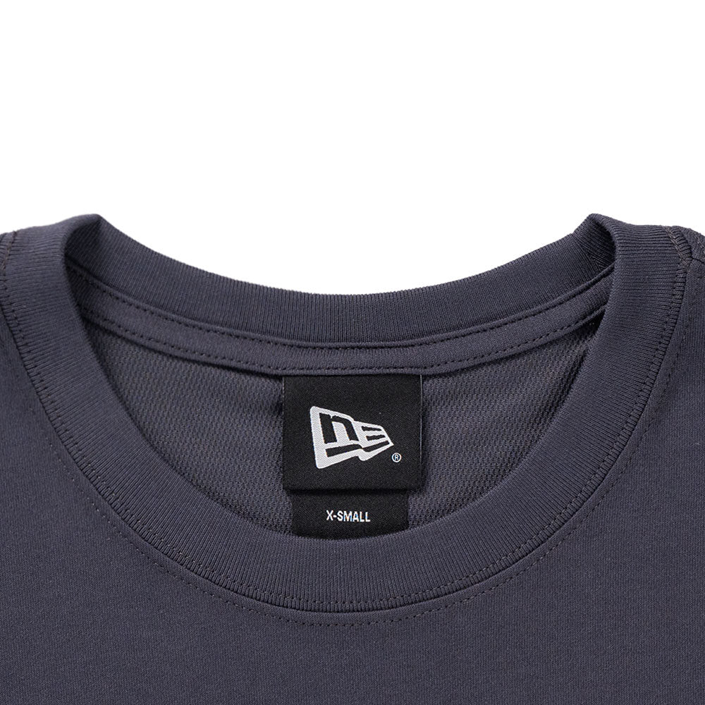 new york yankees color era ss26 graphite women boxy crop top short sleeve t shirt back