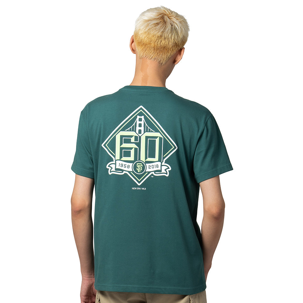 new york yankees 5950 pack garden pine needle green collera short sleeve t shirt back