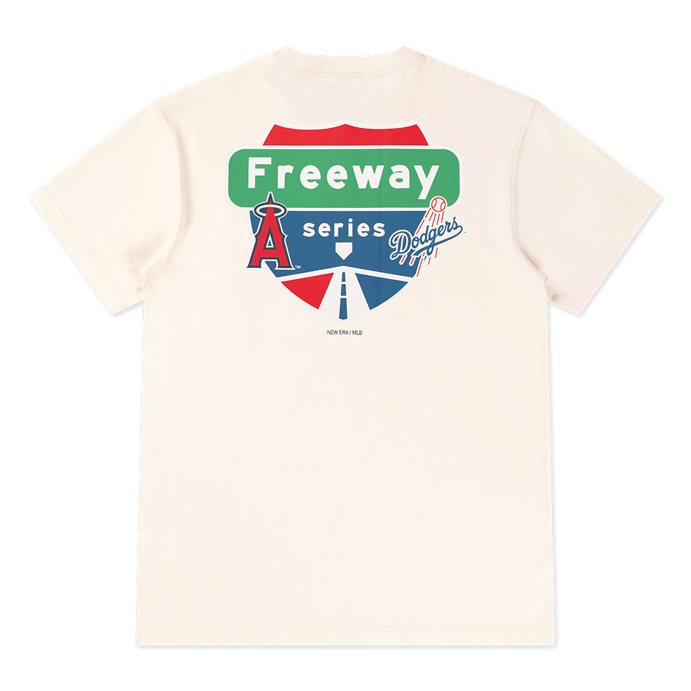 los angeles dodgers 5950 pack city series chrome white coolera short sleeve t shirt back
