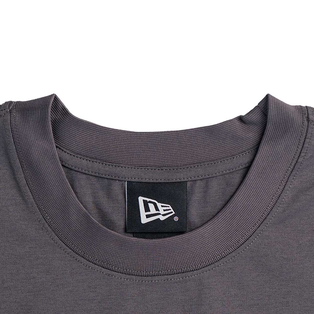 wordmark urban core black oversized short sleeve t shirt tag and close up